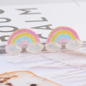 20Pcs/lot Resins Glitter Rainbow Flat back Resin Cabochon Kawaii Decoration Craft Hair Bows Centers Accessories DIY Scrapbooking
20Pcs/lot Resins Glitter Rainbow Flat back Resin Cabochon Kawaii Decoration Craft Hair Bows Centers Accessories DIY Scrapbooking