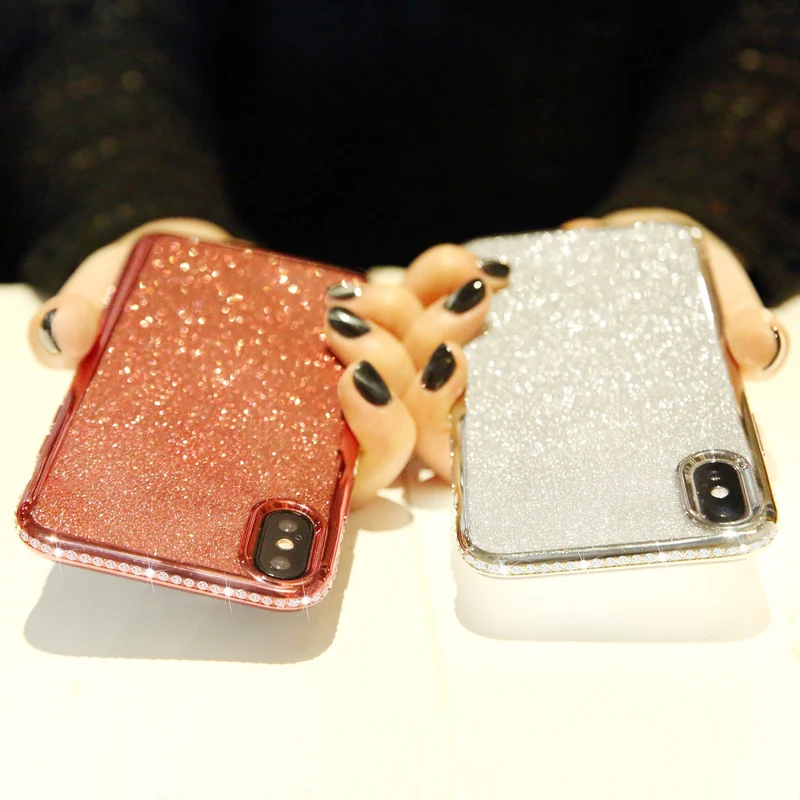 Jewelled Glitter Phone Case For Huawei Mate 8 9 10 20 30 Pro Lite P smart Plus Luxury Diamond Soft TPU Cases | Мобильные телефоны и