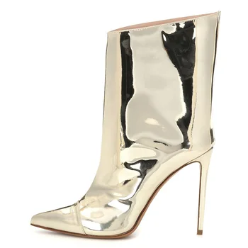 2019 Sharp Boots Black White Shallow Golden Fine With Shoe Women's Shoes
2019 Sharp Boots Black White Shallow Golden Fine With Shoe Women's Shoes