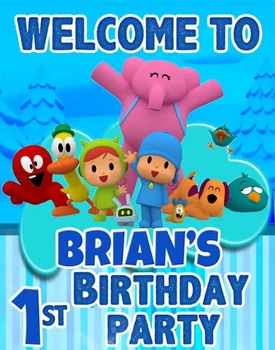 Cartoon Photo Backdrops Pocoyo Theme Children Birthday Party Colorful Balloons Photographic Backdgrounds for Studio
Cartoon Photo Backdrops Pocoyo Theme Children Birthday Party Colorful Balloons Photographic Backdgrounds for Studio