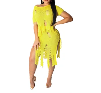 High Street Knitted Womens Two Piece Sets 2019 Summer Sexy Hole Sweater Cropped Tops High Waist Tassel Women Pant Suit Yellow
High Street Knitted Womens Two Piece Sets 2019 Summer Sexy Hole Sweater Cropped Tops High Waist Tassel Women Pant Suit Yellow