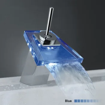 Colorful Waterfall Basin Led Faucet Colorful Temperature Control Color Changing Waterfall Faucet All Copper Body
Colorful Waterfall Basin Led Faucet Colorful Temperature Control Color Changing Waterfall Faucet All Copper Body