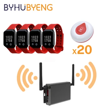 BYHUBYENG Wireless Service Waterproof Watch Pager Smart Key Button Table Call Waiter Fashion Calling Relogio Digital Restaurant
BYHUBYENG Wireless Service Waterproof Watch Pager Smart Key Button Table Call Waiter Fashion Calling Relogio Digital Restaurant