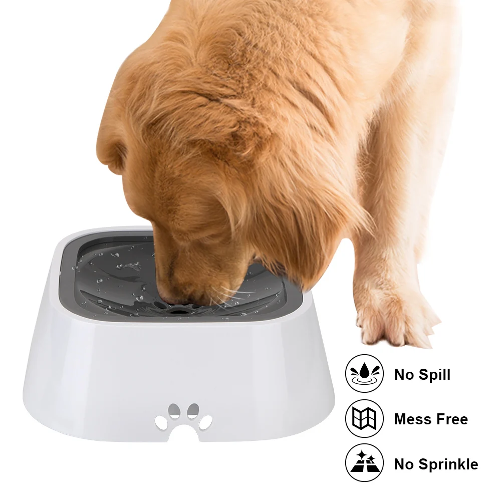 

Carried Floating Bowl Cat Dog Water Bowl Anti-Overflow Slow Water Feeder Dispenser Dog Supplies 1.5L Pet Products