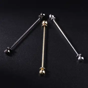 Men Shirt Collar Bar Pins Tie Clip Collar Clasp Luxury Business Wedding Brooch CuffsBar Ornament Business Mens Jewelry