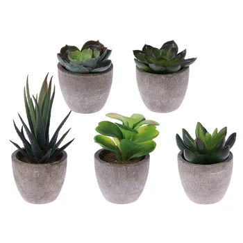 5pcs Artificial Succulents Mini Creative Fake Potted Retro Bonsai Decor Simulation Plants for Home Cafe A30
5pcs Artificial Succulents Mini Creative Fake Potted Retro Bonsai Decor Simulation Plants for Home Cafe A30