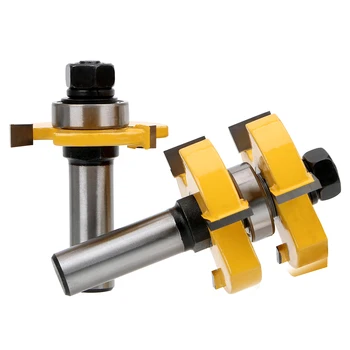 NICEYARD Wood Milling Cutter 2 Bit 12.5mm Shank Tongue and Groove Router Bit Set File 3-tooth T-type Woodwork
NICEYARD Wood Milling Cutter 2 Bit 12.5mm Shank Tongue and Groove Router Bit Set File 3-tooth T-type Woodwork