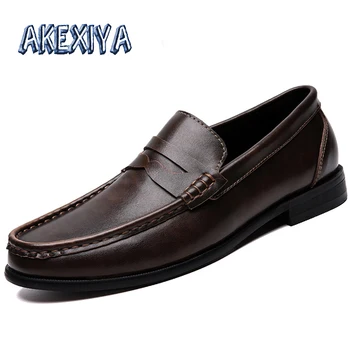 2020 New Men Leather Loafers Fashion Party Dress shoes business leisure man shoes Breathable Comfortable Men's Boat Footwear
2020 New Men Leather Loafers Fashion Party Dress shoes business leisure man shoes Breathable Comfortable Men's Boat Footwear
