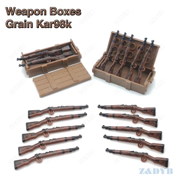 Grain 98K Rifle Weapon Box Compatible Mini Soldier WW2 Military Gun Figure Playmobil Model Building Block Brick For Children Toy
Grain 98K Rifle Weapon Box Compatible Mini Soldier WW2 Military Gun Figure Playmobil Model Building Block Brick For Children Toy
