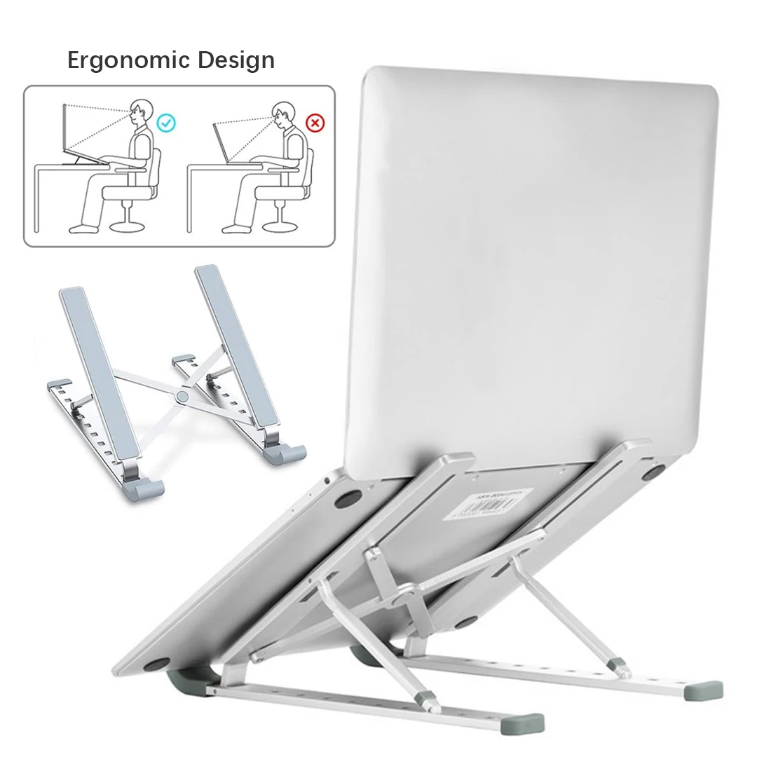 Laptop Stand Aluminum Adjustable Portable Foldable Desktop Tablet Holder Desk Table Support Base Notebook Stand Holder for Macb
Laptop Stand Aluminum Adjustable Portable Foldable Desktop Tablet Holder Desk Table Support Base Notebook Stand Holder for Macb