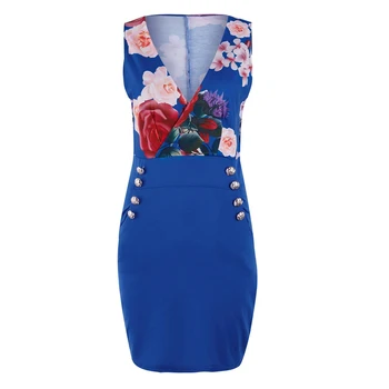 Summer Women Bandage Sleeveless Bodycon Dress Floral Evening Party Gown Dress Elegant Bandage Bodycon Dress Lady V Neck Dresses
Summer Women Bandage Sleeveless Bodycon Dress Floral Evening Party Gown Dress Elegant Bandage Bodycon Dress Lady V Neck Dresses