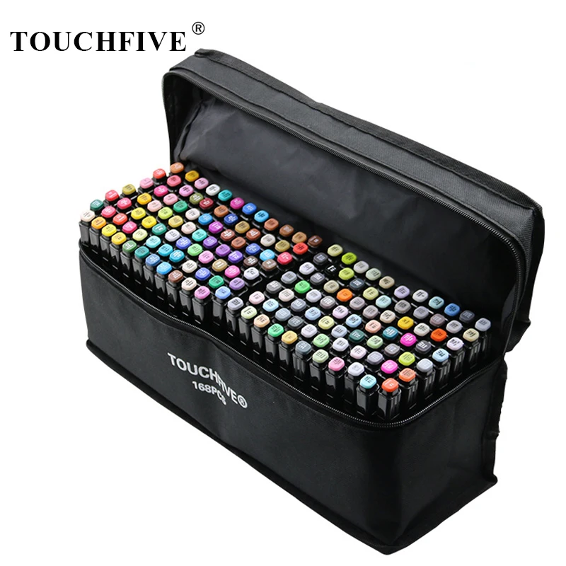 TouchFIVE Twin Brush Marker Set Graffiti Marker Pen Set Sketching Markers 168 Colors Drawing Pen Manga Design for School
TouchFIVE Twin Brush Marker Set Graffiti Marker Pen Set Sketching Markers 168 Colors Drawing Pen Manga Design for School