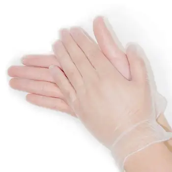 100pcs disposable PVC Gloves Multi-function Protective Gloves Transparent for Home Salon (Large Size White) 
100pcs disposable PVC Gloves Multi-function Protective Gloves Transparent for Home Salon (Large Size White)
