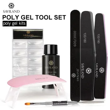 SAVILAND Poly Nail gel Nail Kit Tools Acryl Builder Hard Extension UV Nail Lamp Nails Tips Semi Permanent Nail Art Design Set
SAVILAND Poly Nail gel Nail Kit Tools Acryl Builder Hard Extension UV Nail Lamp Nails Tips Semi Permanent Nail Art Design Set
