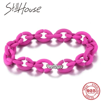 Hip hop style Deep Pink Hard Rubber Men Bracelet with High quality Charm beads for women Accessories handmade gifts
Hip hop style Deep Pink Hard Rubber Men Bracelet with High quality Charm beads for women Accessories handmade gifts