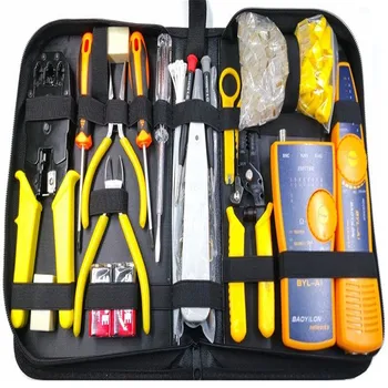 23Pcs Computer Network Repair Tool Kit LAN Cable Tester Wire Cutter Screwdriver Pliers Crimping Maintenance Tool Set Bag
23Pcs Computer Network Repair Tool Kit LAN Cable Tester Wire Cutter Screwdriver Pliers Crimping Maintenance Tool Set Bag