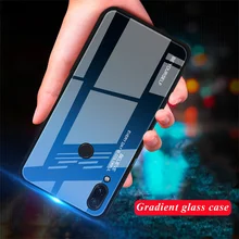 Tempered Glass Case for Xiaomi Redmi Note 7 6 Pro Gradient Stained Glossy Case for Redmi Tempered Glass Case for Xiaomi Redmi Note 7 6 Pro Gradient Stained Glossy Case for Redmi