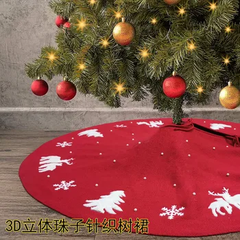 122CM Christmas Tree red Skirt Luxury Faux Fur Christmas Tree Skirt knitting Tree Skirt for Xmas Party Home Holiday Decorations
122CM Christmas Tree red Skirt Luxury Faux Fur Christmas Tree Skirt knitting Tree Skirt for Xmas Party Home Holiday Decorations