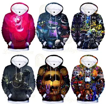 Anime Freddy Cosplay Hoodie Autumn Adult Children's Clothes Girls Boys Five Nights Long Sleeve Pullover Streetwear Kids Hoodie
Anime Freddy Cosplay Hoodie Autumn Adult Children's Clothes Girls Boys Five Nights Long Sleeve Pullover Streetwear Kids Hoodie