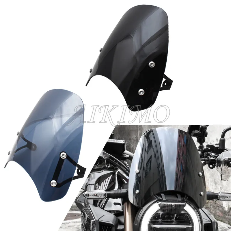 Motorcycle Headlight Windshield Airflow Wind Deflector Windscreen Universal For Honda CB650R CB 650R CB 650 R 2019 2020 2021
Motorcycle Headlight Windshield Airflow Wind Deflector Windscreen Universal For Honda CB650R CB 650R CB 650 R 2019 2020 2021