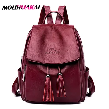 Fashion Tassel Women Backpack High Quality Youth Leather Backpack for Teenage Girls Female School Shoulder Bag Bagpack mochila
Fashion Tassel Women Backpack High Quality Youth Leather Backpack for Teenage Girls Female School Shoulder Bag Bagpack mochila