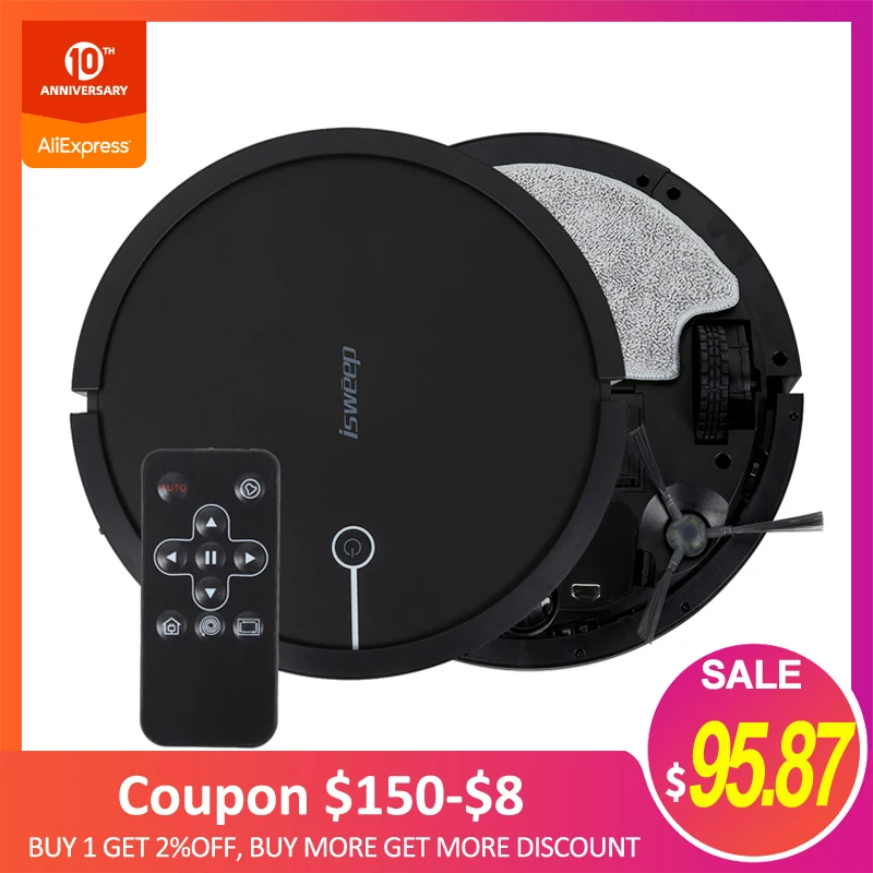 Original ISWEEP Smart Robot Vacuum Cleaner 2000Pa Strong Suction With Remote Control Self-Charging Robot Vacuum For Home
Original ISWEEP Smart Robot Vacuum Cleaner 2000Pa Strong Suction With Remote Control Self-Charging Robot Vacuum For Home