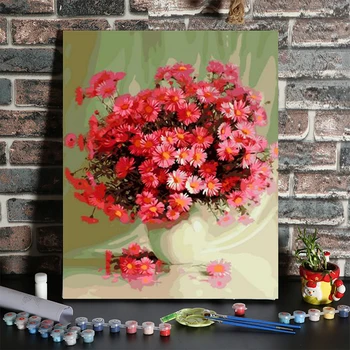 DIY Canvas Oil Painting Paint by Numbers Frameless Painting Kit Drawing Paintwork with 3 Paintbrushes and Pigment 40*50cm 
DIY Canvas Oil Painting Paint by Numbers Frameless Painting Kit Drawing Paintwork with 3 Paintbrushes and Pigment 40*50cm