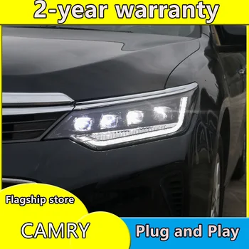 Suitable for 15-17 Toyota Camry headlights modified LED DRL crystal lens ALL LED headlight assembly
Suitable for 15-17 Toyota Camry headlights modified LED DRL crystal lens ALL LED headlight assembly