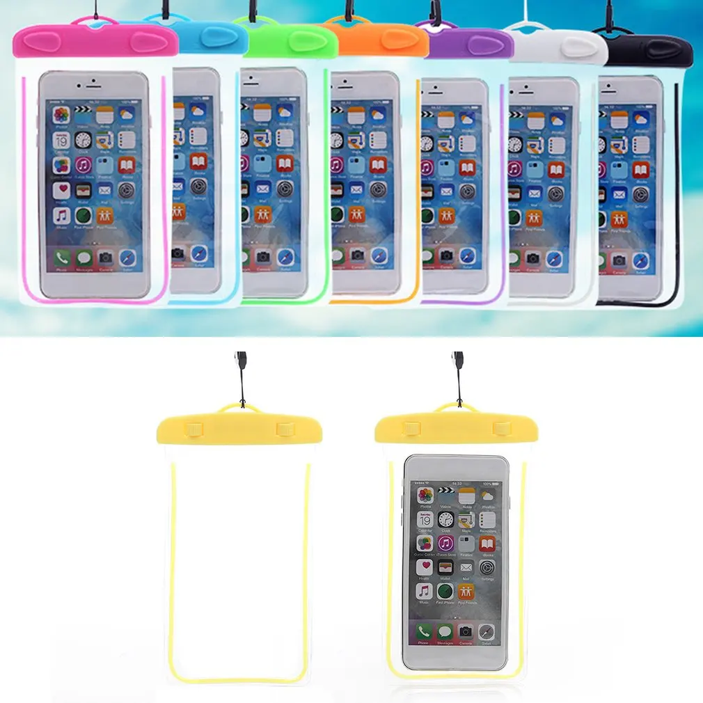Swimming Bags Waterproof Bag with Luminous Underwater Pouch Phone Case For iphone 6 6s 7 universal all models 5.1 inch -6 inch 
Swimming Bags Waterproof Bag with Luminous Underwater Pouch Phone Case For iphone 6 6s 7 universal all models 5.1 inch -6 inch