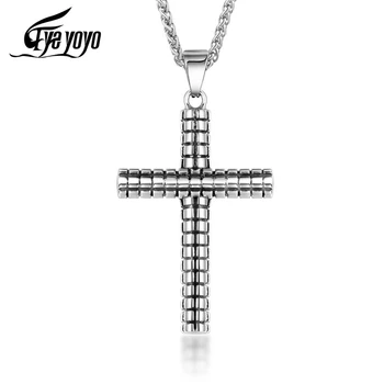 EyeYoYo Classic Titanium Steel Cross pendant Pendant Jesus Pilgrim Pendant Pattern Necklace For Men Pendant Necklace 
EyeYoYo Classic Titanium Steel Cross pendant Pendant Jesus Pilgrim Pendant Pattern Necklace For Men Pendant Necklace