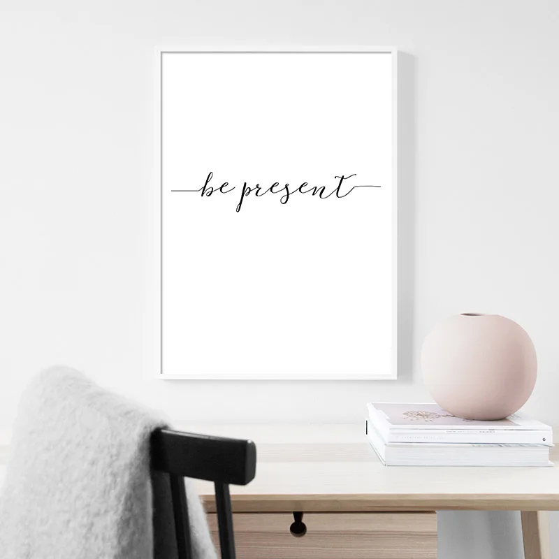 minimalist wall art picture painting simple quote modern living