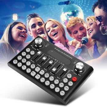 F9 Sound Card Audio Set Interface External Usb Live Microphone Sound Card Bluetooth Function For Computer Pc Mobile Phone Sing
F9 Sound Card Audio Set Interface External Usb Live Microphone Sound Card Bluetooth Function For Computer Pc Mobile Phone Sing