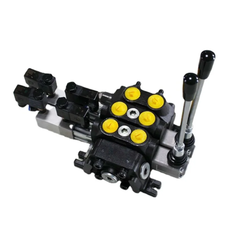 Sectional directional control valve with manual and electric control 60 L/min
Sectional directional control valve with manual and electric control 60 L/min