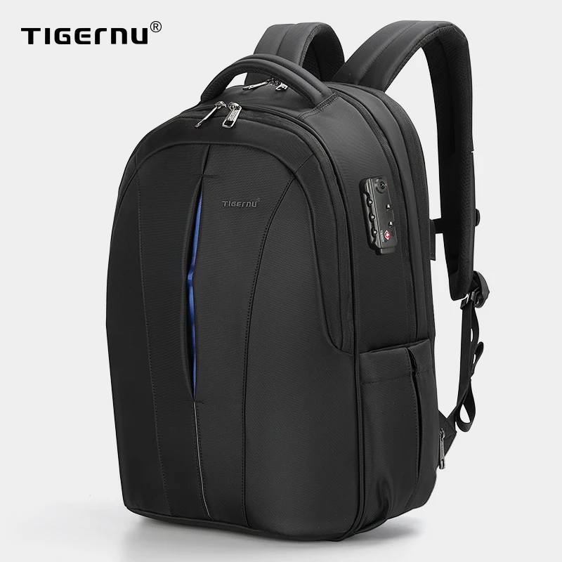 Tigernu брызгозащитный 15.6 дюймовый ноутбук рюкзак без ключа TSA Анти Вор Мужчины