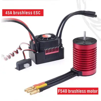 

SURPASSHOBBY KK Waterproof Combo F540 Brushless Motor 3000KV 3300KV 3930KV 4370KV with 45A ESC for 1/10 RC Tamiya Axial Redcat