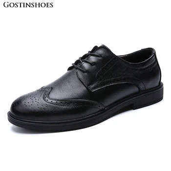 First Layer Of Buty Meskie Brogue Carved Men Shoes Casual Business Adults Large Size 46 Tenis Masculino 
First Layer Of Buty Meskie Brogue Carved Men Shoes Casual Business Adults Large Size 46 Tenis Masculino