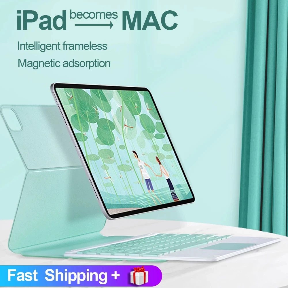 Чехол для iPad Pro 11 чехол 2020 12 9 2018 Air 4 10 Тонкий Магнитный с тачпадом и Bluetooth