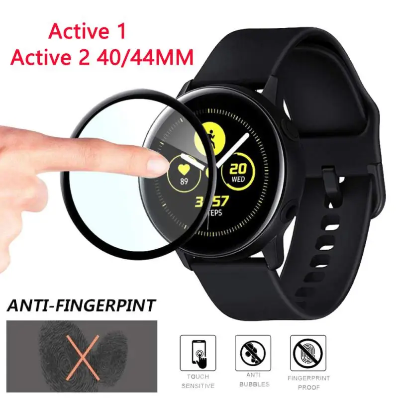 Защитная пленка для Samsung Galaxy Watch Active 1 2 шт. 40 мм 44 стекло изогнутый экран 3D защита