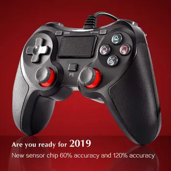 USB Wired Controller Gamepad Universal for Sony PS4 PS4 Slim PS4 Pro PS3 Console PC Game Joystick with About 1.9m Cable Black
USB Wired Controller Gamepad Universal for Sony PS4 PS4 Slim PS4 Pro PS3 Console PC Game Joystick with About 1.9m Cable Black