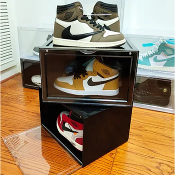 1 Pack Transparent Shoebox Plastic Shoes Box Organizer for Shoes Can Holder EU46 Sports Shoe Stackable Shoes Rack
1 Pack Transparent Shoebox Plastic Shoes Box Organizer for Shoes Can Holder EU46 Sports Shoe Stackable Shoes Rack