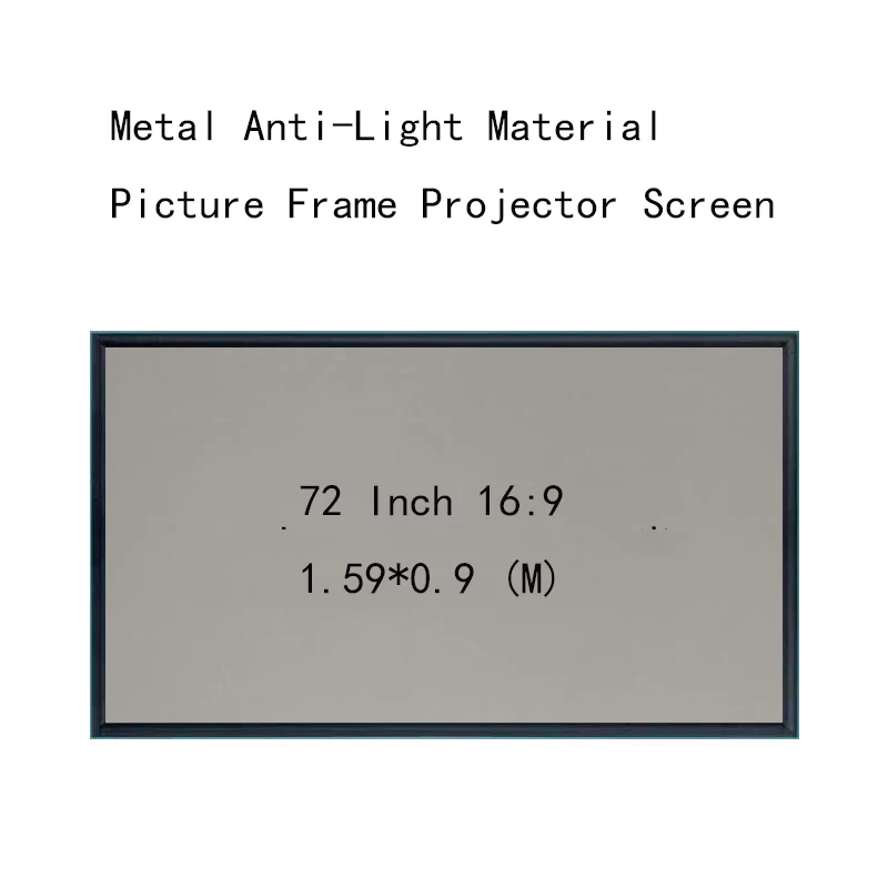 Thinyou 72inch 16:9 Projection Screens Wall Mounted Picture frame Metal Anti-Light Material 4.5 CM frame HD projector screen
Thinyou 72inch 16:9 Projection Screens Wall Mounted Picture frame Metal Anti-Light Material 4.5 CM frame HD projector screen