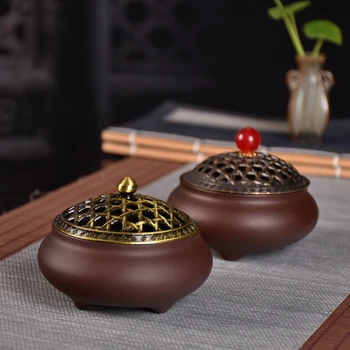 Ceramic Coil Incense Burner Retro Aromatherapy Buner with Alloy Lid Indoor Aroma Accessories Incense Holder Home Decor
Ceramic Coil Incense Burner Retro Aromatherapy Buner with Alloy Lid Indoor Aroma Accessories Incense Holder Home Decor