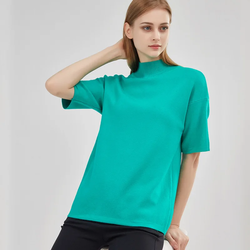 2020 Autumn and Winter Solid Color Half Turtleneck Sweater Women's New Loose Knit Sweater with Sleeves in Europe and America
2020 Autumn and Winter Solid Color Half Turtleneck Sweater Women's New Loose Knit Sweater with Sleeves in Europe and America