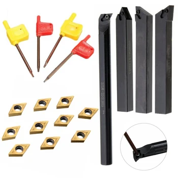 18pcs Lathe Holder Boring Bar Inserts Wrenches Metalworking Turning Tool Replace
18pcs Lathe Holder Boring Bar Inserts Wrenches Metalworking Turning Tool Replace