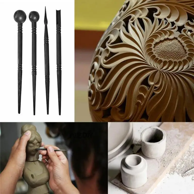 4Pcs Carving Pen Pottery Ceramics Clay Sculpture Tools Set DIY Shaper Pottery Clay Carving Pen Tool Accessories
4Pcs Carving Pen Pottery Ceramics Clay Sculpture Tools Set DIY Shaper Pottery Clay Carving Pen Tool Accessories