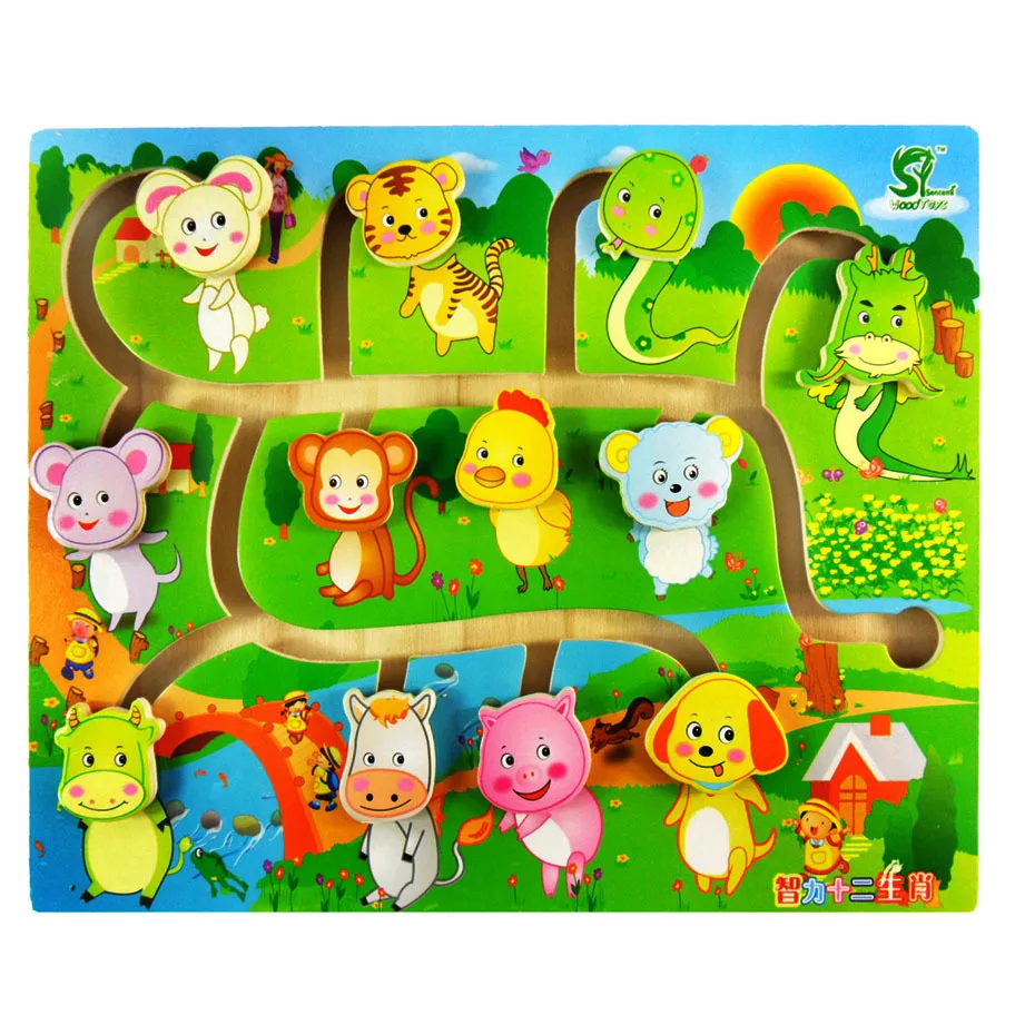 Early Learning Educational Slide Puzzle Kids Wooden Toys for Children Labyrinth Puzzle Animal-Body-Match Maze Intelligence
Early Learning Educational Slide Puzzle Kids Wooden Toys for Children Labyrinth Puzzle Animal-Body-Match Maze Intelligence