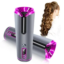 

Wireless Portable Hair Curler Cordless Automatic Hair Curling Wand Spiral Crimper Electric Rotating Barrel Iron Rollers Machine