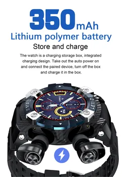 LEMD Smart Watch 2 in 1TWS Bluetooth 5.0 Earphone HD 360*360 Display Sports Smartwatch
LEMD Smart Watch 2 in 1TWS Bluetooth 5.0 Earphone HD 360*360 Display Sports Smartwatch
