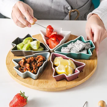 Ceramic Fruit Plate Creative Christmas Tree Separated Snack Plate Rotatable Bamboo and Wood Tray Household Snacks Candy Platter
Ceramic Fruit Plate Creative Christmas Tree Separated Snack Plate Rotatable Bamboo and Wood Tray Household Snacks Candy Platter
