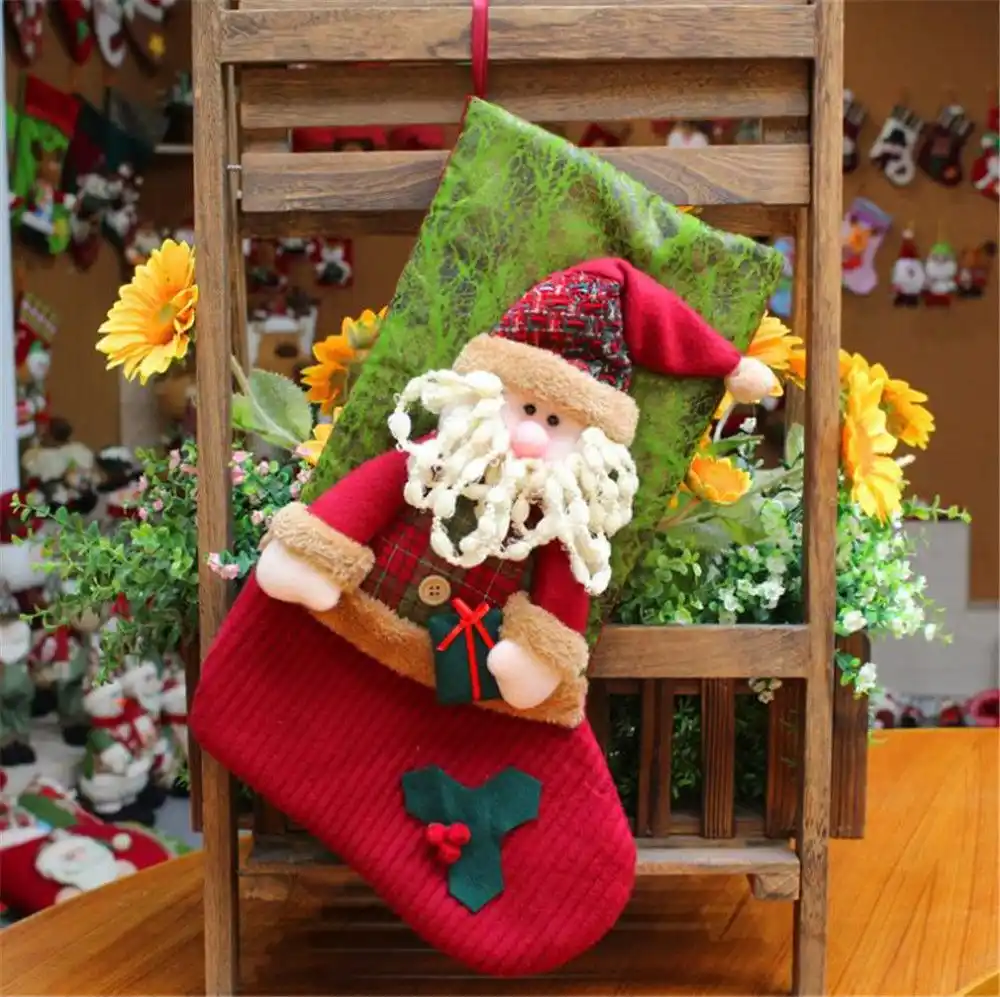 christmas sock kids candy bag gift stocking mini socks xmas tree
